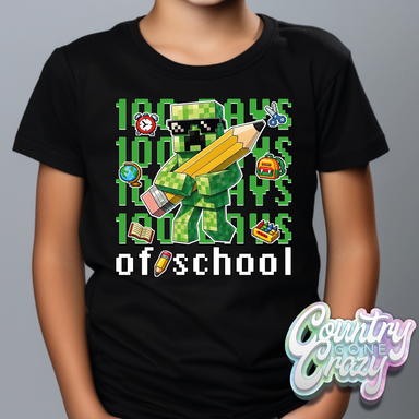 100 Days of School MC// T-Shirt-Country Gone Crazy-Country Gone Crazy
