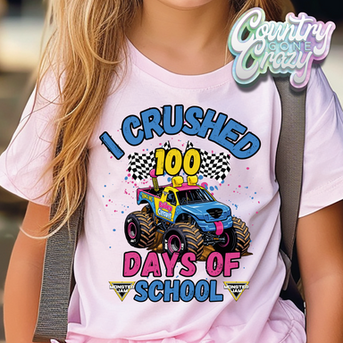 I CRUSHED 100 DAYS OF SCHOOL - BAILEY // T-Shirt-Country Gone Crazy-Country Gone Crazy