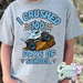 I CRUSHED 100 DAYS OF SCHOOL - MEGALODON // T-Shirt-Country Gone Crazy-Country Gone Crazy