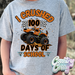 I CRUSHED 100 DAYS OF SCHOOL - SCOOBY / T-Shirt-Country Gone Crazy-Country Gone Crazy