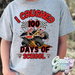 I CRUSHED 100 DAYS OF SCHOOL - ZOMBIE / T-Shirt-Country Gone Crazy-Country Gone Crazy