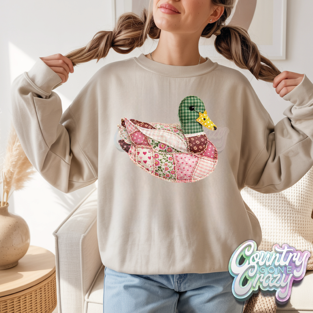 Pink Patchwork Duck //-Country Gone Crazy-Country Gone Crazy