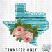 HT672 • Floral Turquoise Texas-Country Gone Crazy-Country Gone Crazy