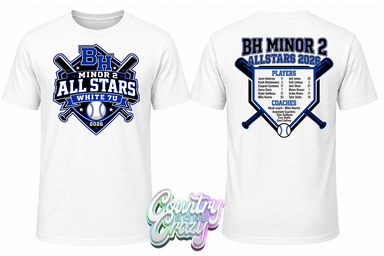 BH MINOR 2 ALL STARS - DRI-FIT-Port & Company-Country Gone Crazy