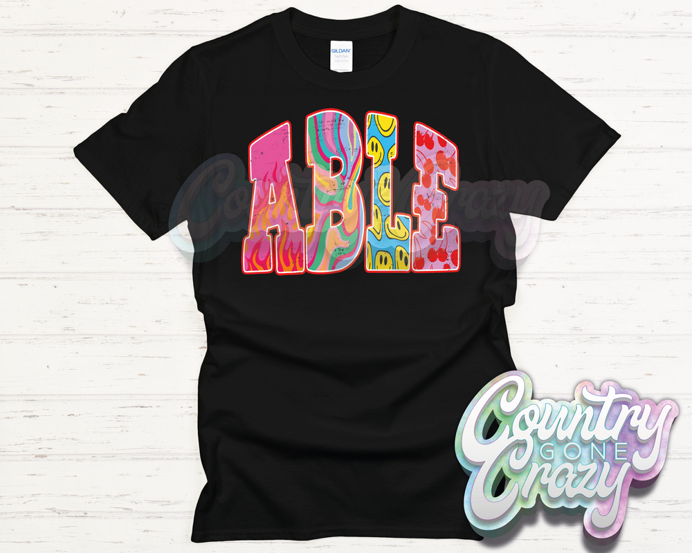 ABLE // GOOD VIBES // T-Shirt-Country Gone Crazy-Country Gone Crazy