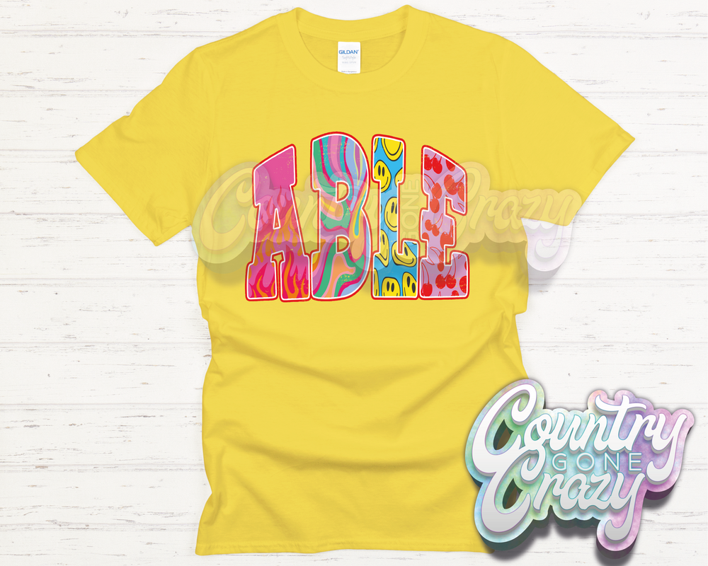 ABLE // GOOD VIBES // T-Shirt-Country Gone Crazy-Country Gone Crazy