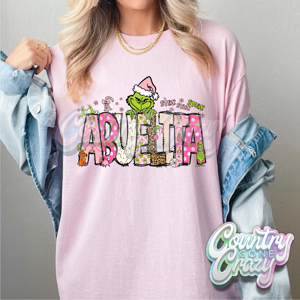 Abuelita - Pink Grinch - T-Shirt-Country Gone Crazy-Country Gone Crazy
