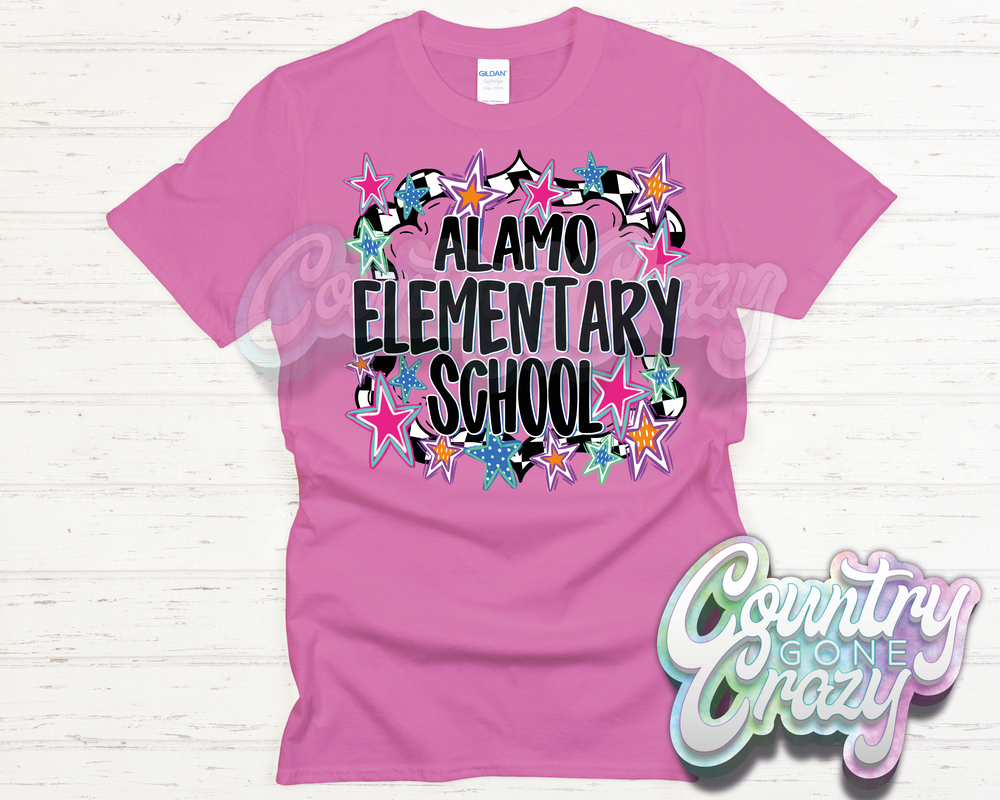 Alamo Elementary // ALL STAR // T-Shirt-Country Gone Crazy-Country Gone Crazy