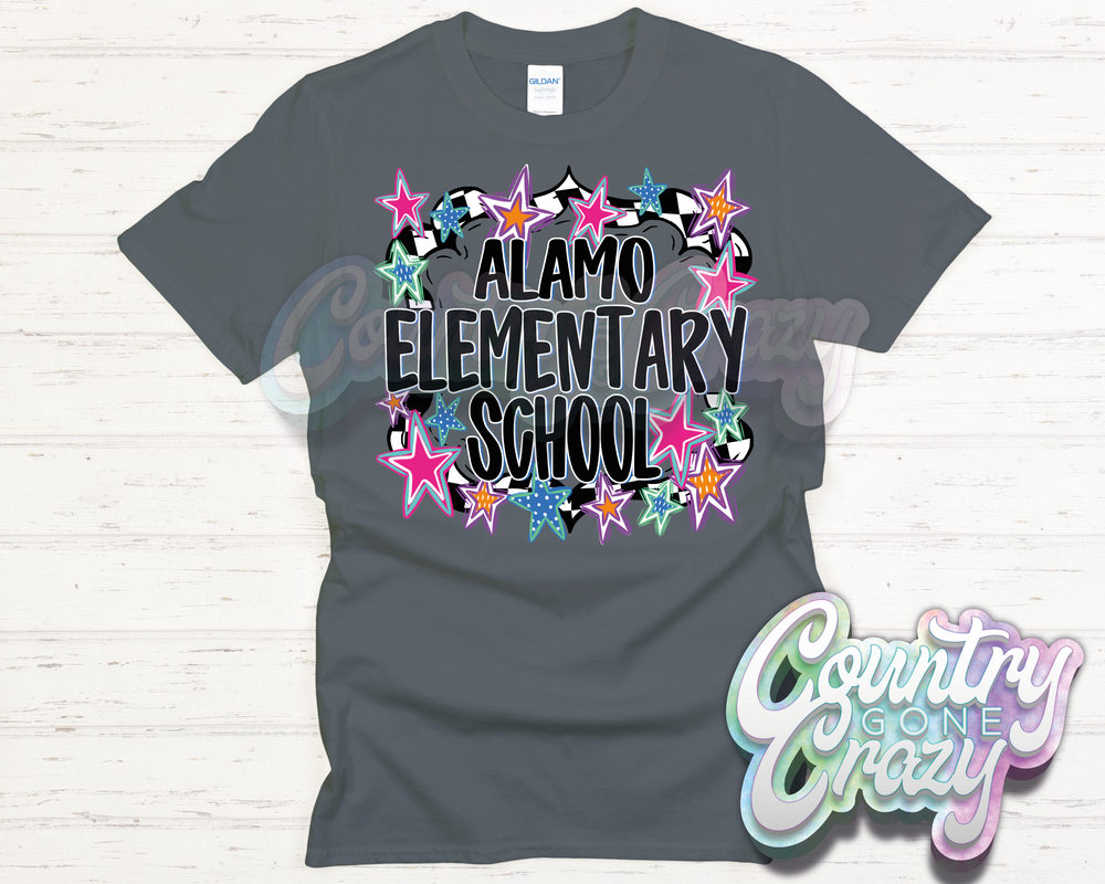 Alamo Elementary // ALL STAR // T-Shirt-Country Gone Crazy-Country Gone Crazy