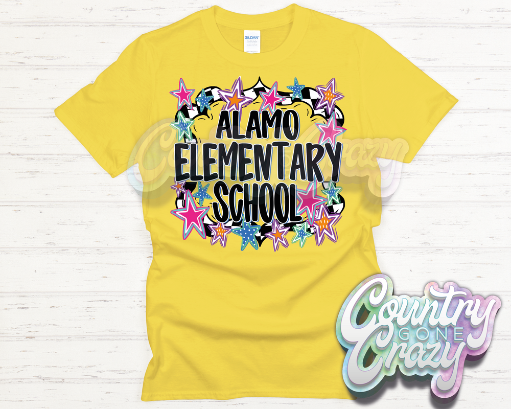 Alamo Elementary // ALL STAR // T-Shirt-Country Gone Crazy-Country Gone Crazy