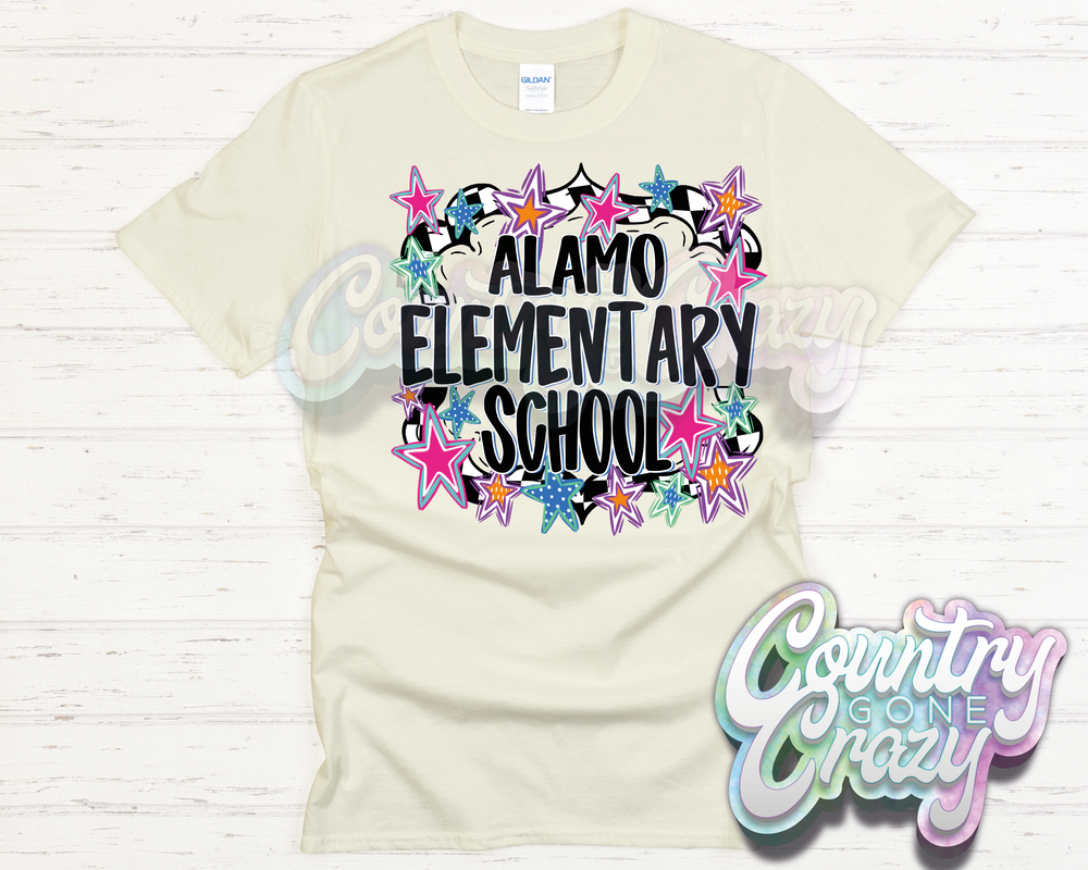 Alamo Elementary // ALL STAR // T-Shirt-Country Gone Crazy-Country Gone Crazy