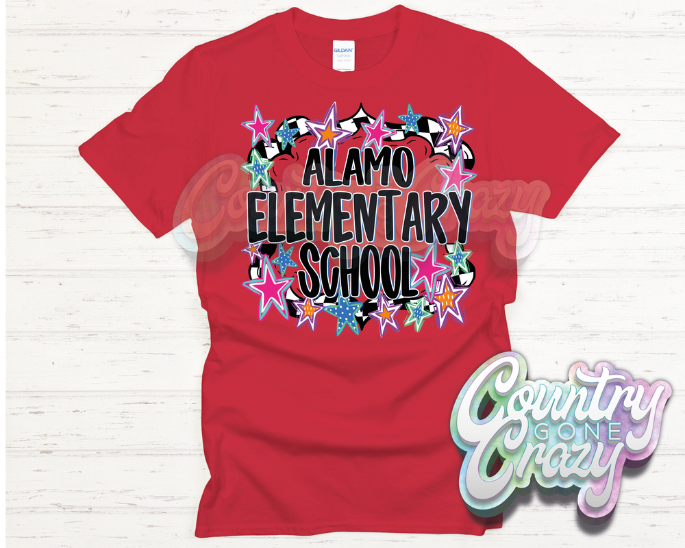 Alamo Elementary // ALL STAR // T-Shirt-Country Gone Crazy-Country Gone Crazy