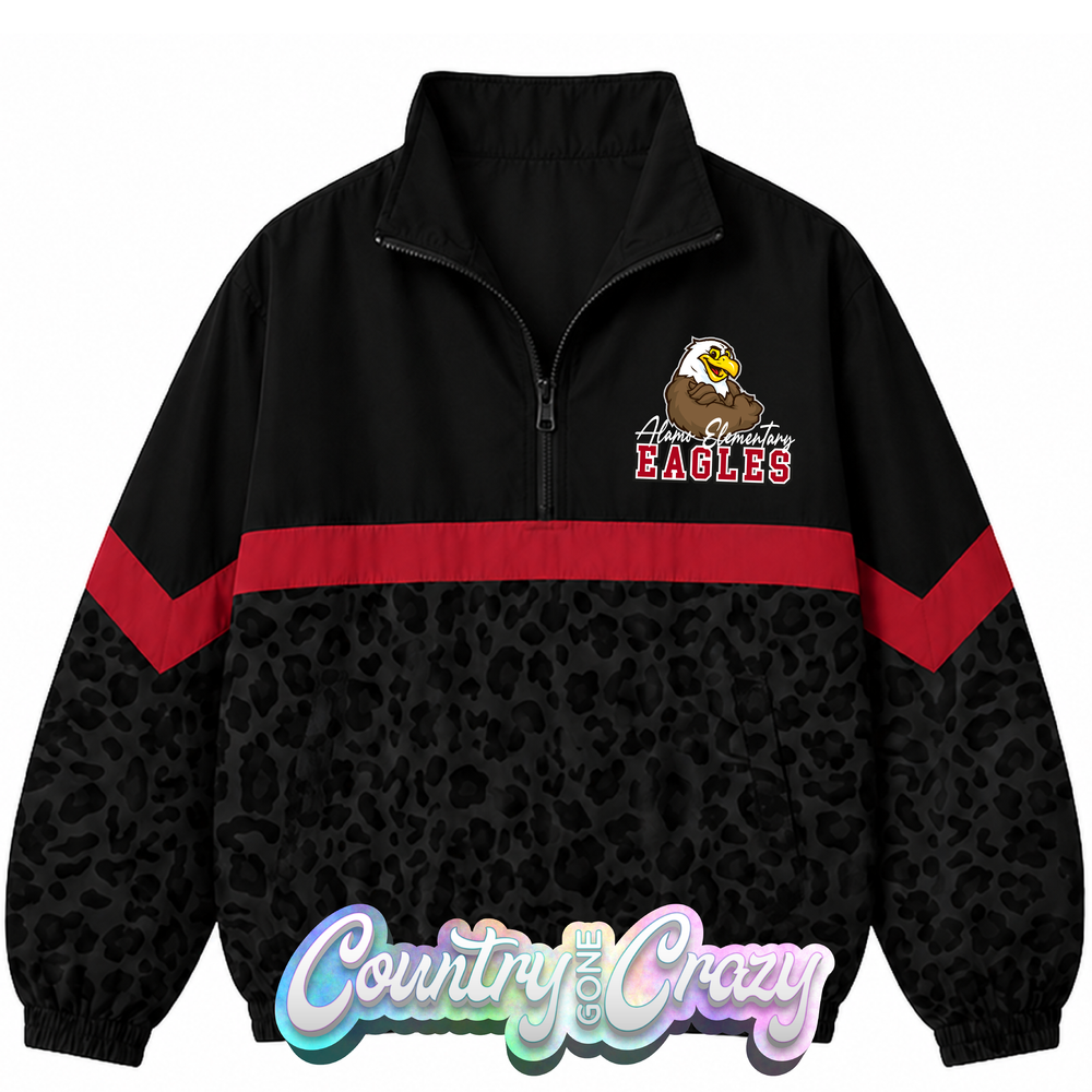 SCHOOL COLORS: RED/BLACK WINDBREAKER  // IN STOCK NOW