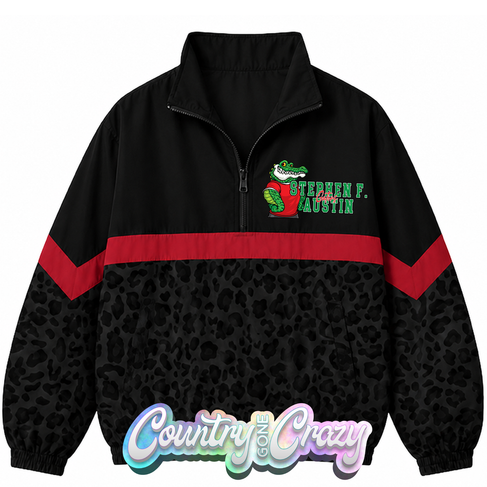 SCHOOL COLORS: RED/BLACK WINDBREAKER  // IN STOCK NOW