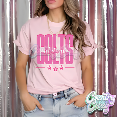 Aldine Colts • Pink Fierce • T-Shirt-Country Gone Crazy-Country Gone Crazy