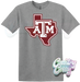 AGGIES - SPORTS GREY T-SHIRT-Country Gone Crazy-Country Gone Crazy