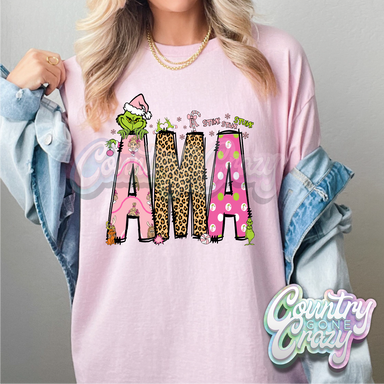 Ama - Pink Grinch - T-Shirt-Country Gone Crazy-Country Gone Crazy