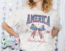 AMERICA LAND OF THE FREE - STAR T-SHIRT-Country Gone Crazy-Country Gone Crazy