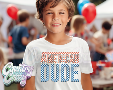 AMERICAN DUDE T-SHIRT-Country Gone Crazy-Country Gone Crazy