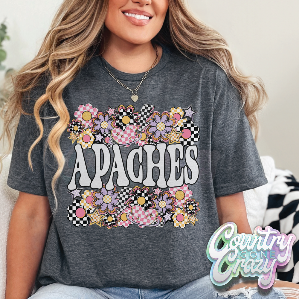 Apaches // Funky Flowers // T-Shirt-Country Gone Crazy-Country Gone Crazy