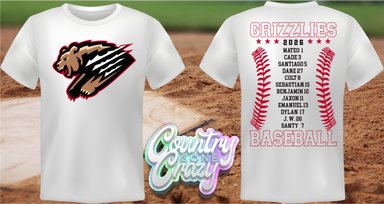 Grizzlies Minor 2 Coach Pitch - T-SHIRT-Gildan-Country Gone Crazy