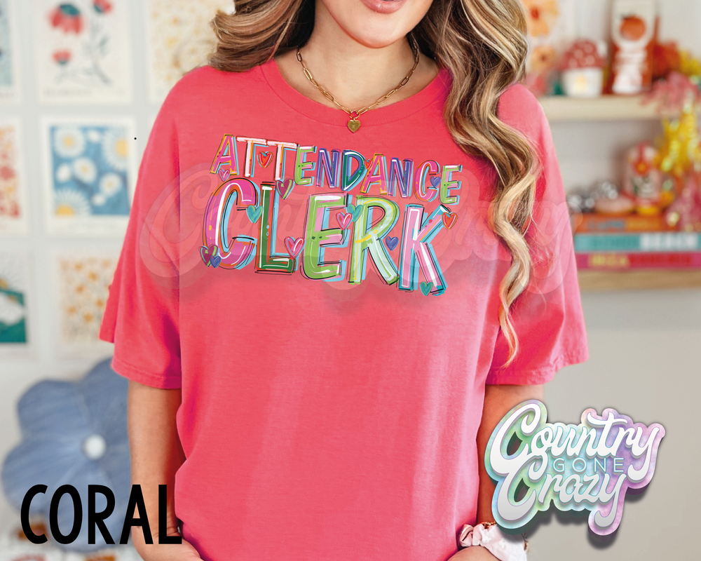 Attendance Clerk • Splash • T-Shirt-Country Gone Crazy-Country Gone Crazy