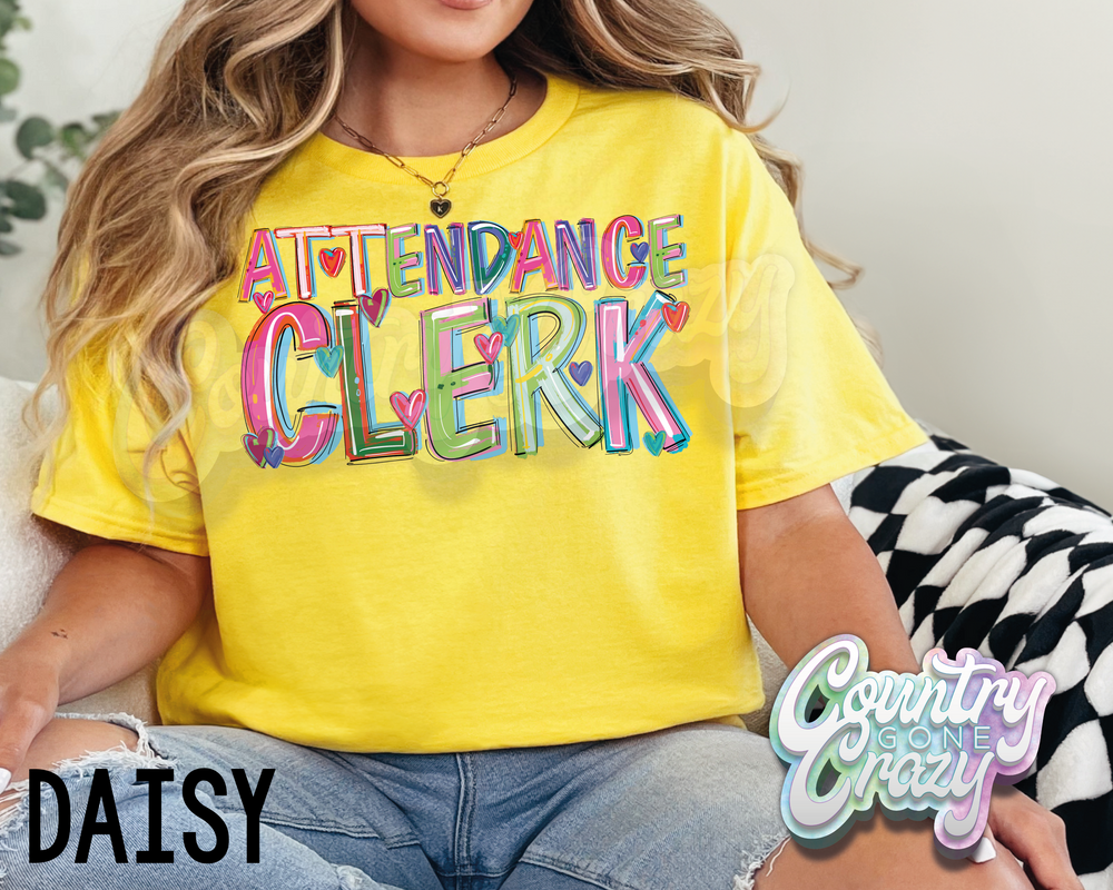 Attendance Clerk • Splash • T-Shirt-Country Gone Crazy-Country Gone Crazy