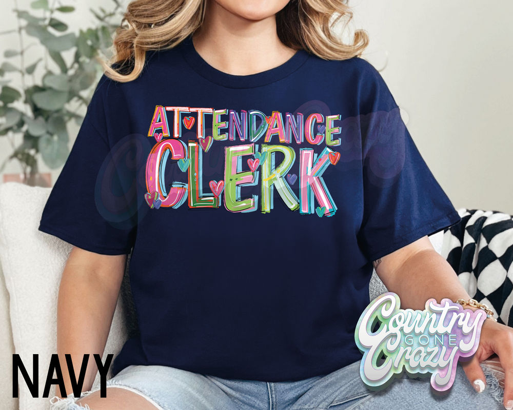 Attendance Clerk • Splash • T-Shirt-Country Gone Crazy-Country Gone Crazy