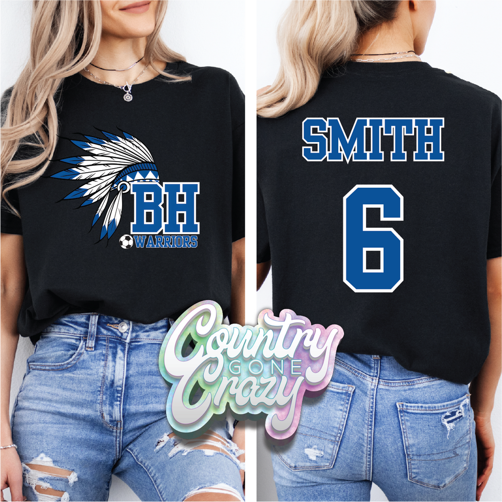 BH WARRIORS - SOCCER T-SHIRT-Country Gone Crazy-Country Gone Crazy