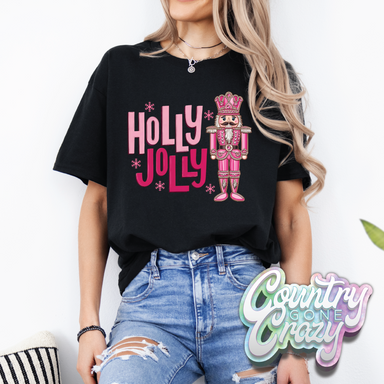 HOLLY JOLLY T-SHIRT-Country Gone Crazy-Country Gone Crazy