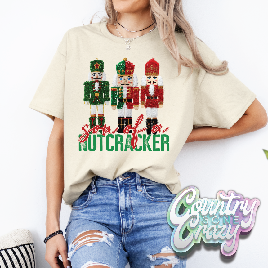 SON OF A NUTCRACKER T-SHIRT-Country Gone Crazy-Country Gone Crazy