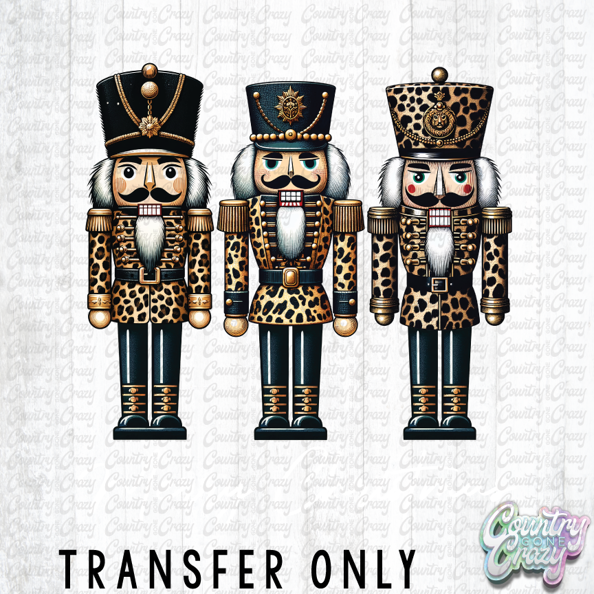 HT4761 • MERRY CHRISTMAS LEOPARD NUTCRACKER-Country Gone Crazy-Country Gone Crazy