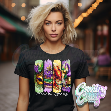Mardi Gras Brushstroke-Country Gone Crazy-Country Gone Crazy