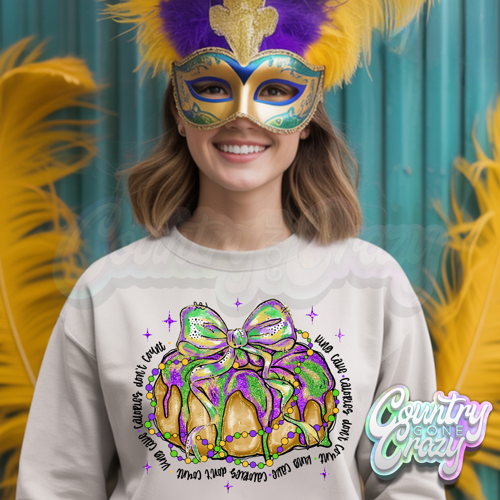 KING CAKE CALORIES DON'T COUNT-Country Gone Crazy-Country Gone Crazy