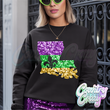 LOUISIANA FAUX GLITTER-Country Gone Crazy-Country Gone Crazy