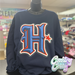 NAVY BLUE H-TOWN TEXANS WITH SILVER RHINESTONES-Country Gone Crazy-Country Gone Crazy