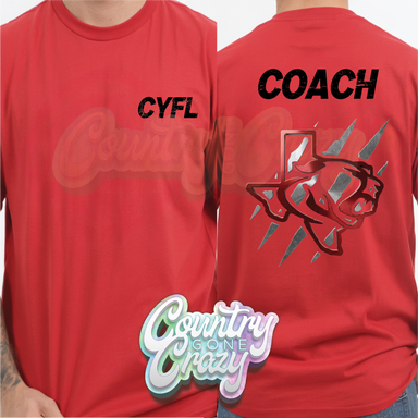 CROSBY YOUTH FOOTBALL LEAGUE - SHIRT-Port & Company-Country Gone Crazy