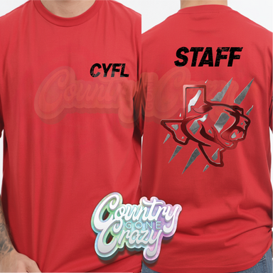 CROSBY YOUTH FOOTBALL LEAGUE - SHIRT-Port & Company-Country Gone Crazy
