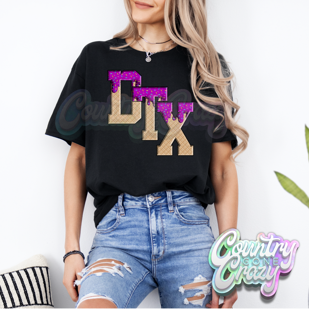 DTF Ice Cream T-Shirt-Country Gone Crazy-Country Gone Crazy