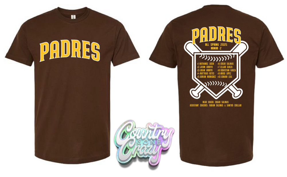 Padres Baytown 2025 Roster T-Shirt-Country Gone Crazy-Country Gone Crazy