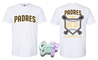 Padres Baytown 2025 Roster T-Shirt-Country Gone Crazy-Country Gone Crazy