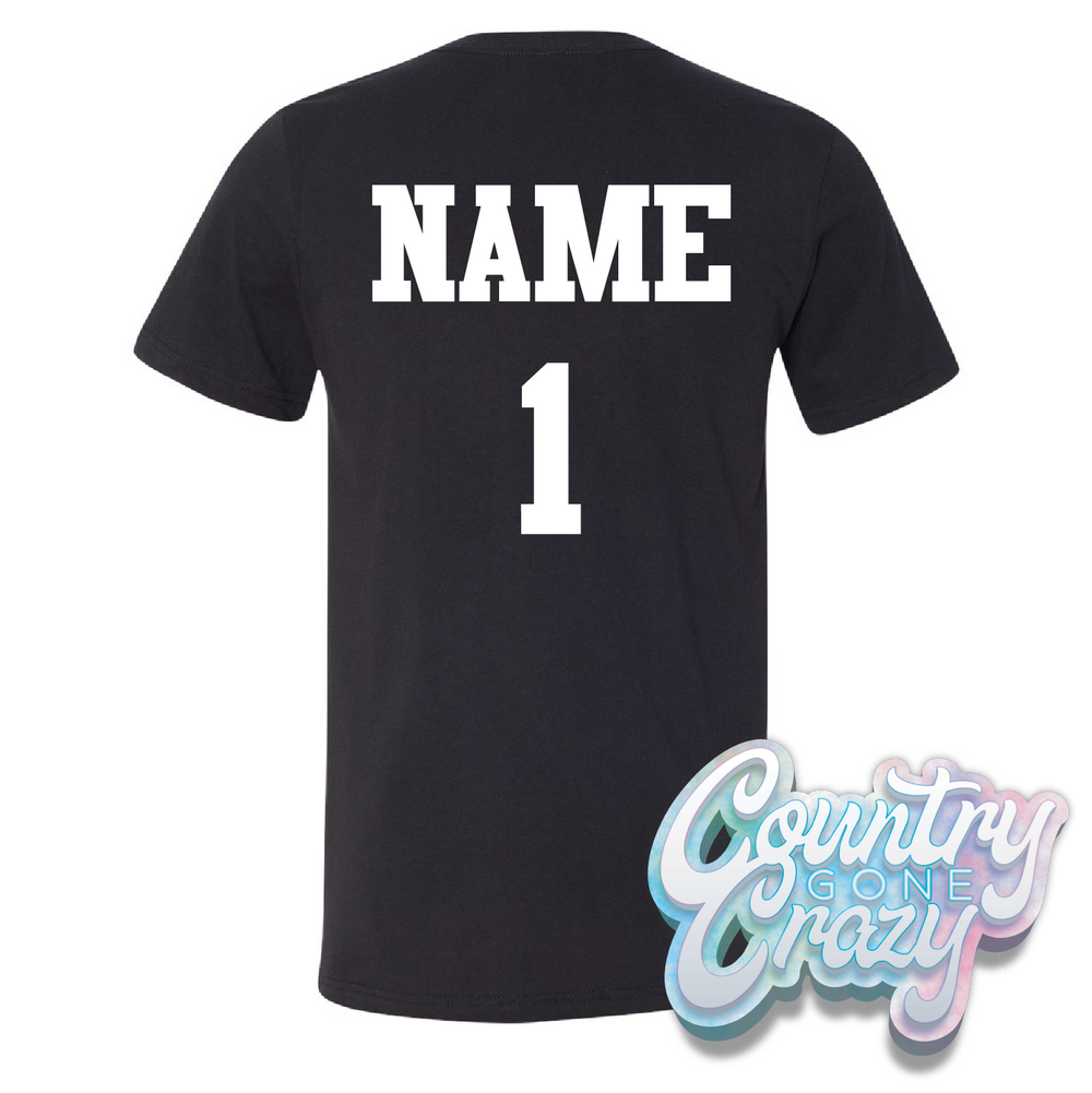 Diamond Dolls Softball V-Neck-Bella + Canvas-Country Gone Crazy