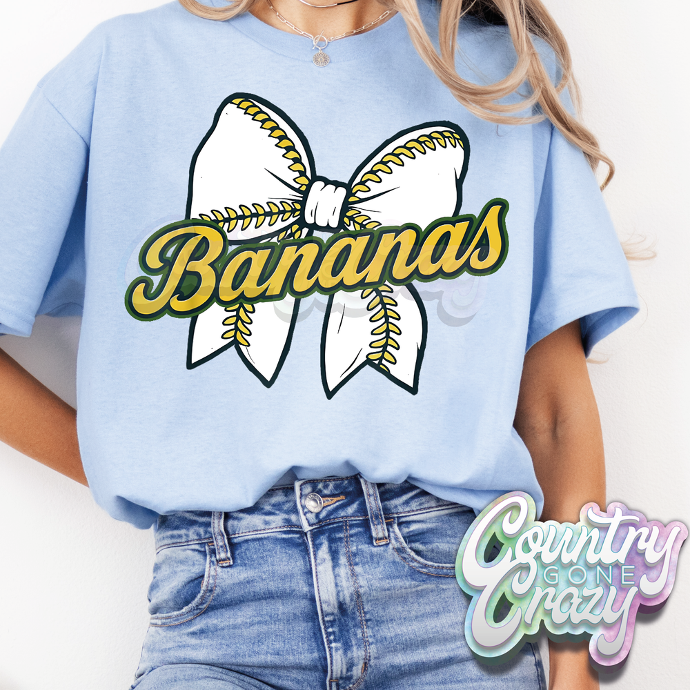 Bananas Bow - T-Shirt-Gildan-Country Gone Crazy
