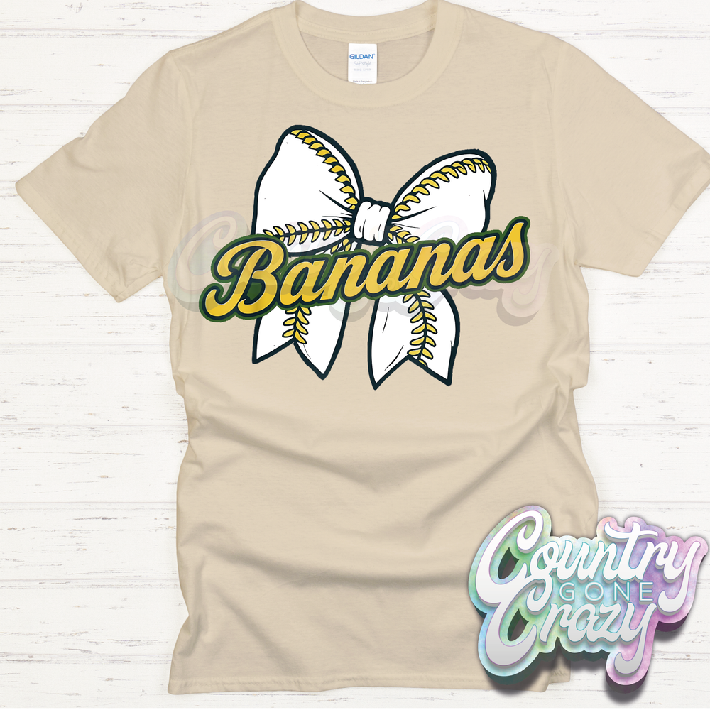 Bananas Bow - T-Shirt-Gildan-Country Gone Crazy