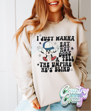 BASEBALL THINGS - NATURAL SWEATSHIRT-Country Gone Crazy-Country Gone Crazy