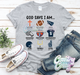 God Says I Am - Baytown Broncos - T-Shirt-Country Gone Crazy-Country Gone Crazy