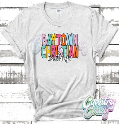 Baytown Christian Bulldogs Playful T-Shirt-Country Gone Crazy-Country Gone Crazy