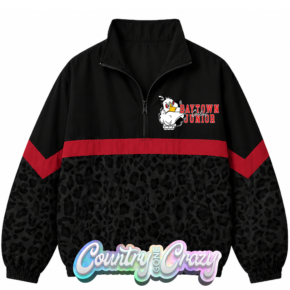 SCHOOL COLORS: RED/BLACK WINDBREAKER  // IN STOCK NOW