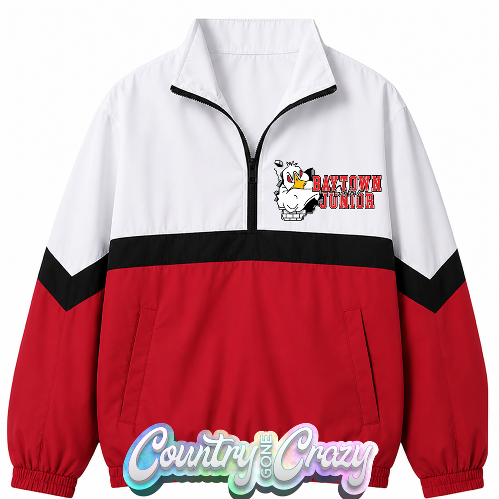 SCHOOL COLORS: RED/BLACK WINDBREAKER  // IN STOCK NOW