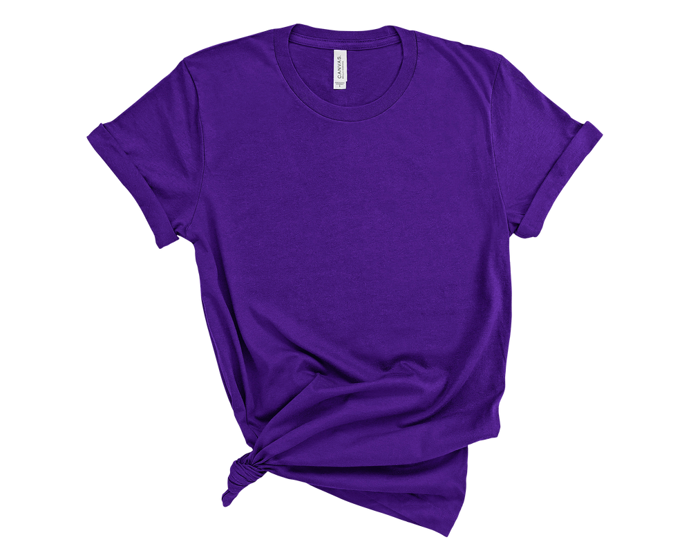 Team Purple - Bella+Canvas - Short Sleeve Crew Neck T-Shirt-Bella + Canvas-Country Gone Crazy